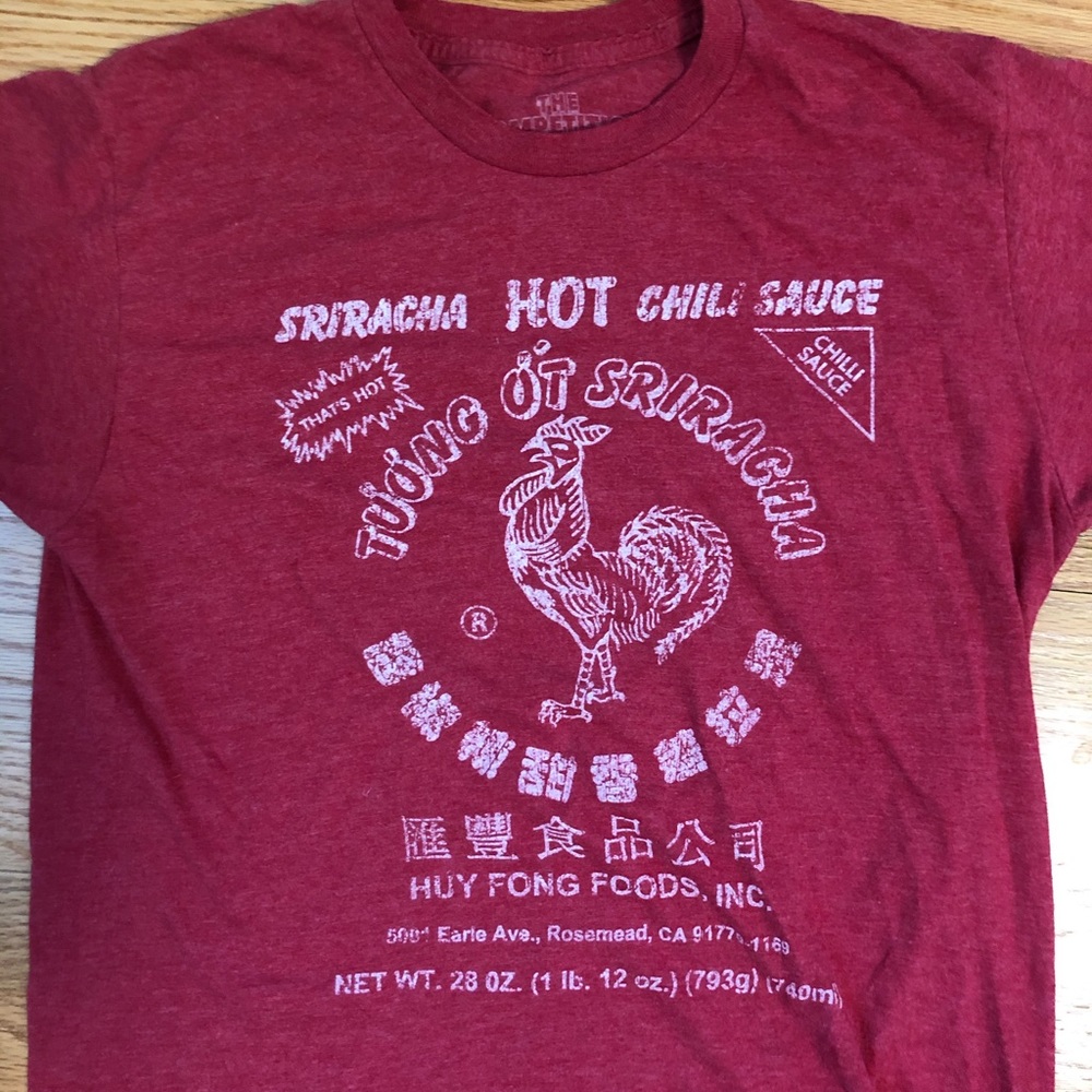 Siracha hot sauce T shirt